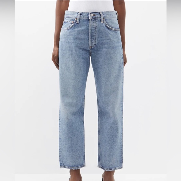 Agolde Wyman low rise straight leg organic denim jeans - Picture 1 of 1